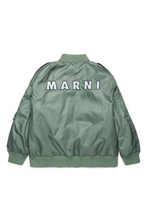 bomber in poliammide verde MARNI KIDS | M01207M00TG0M540